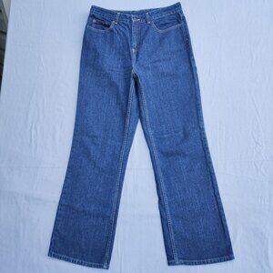 Denver Hayes jeans women's size (14) 32/30 ink blue straight leg modified waist